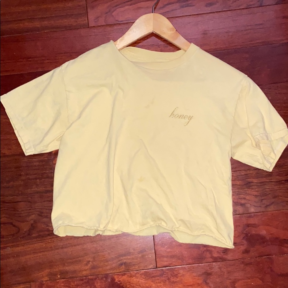 brandy Melville honey cropped tee